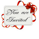 Kategorie Einladung: Karte mit der Aufschrift 'You are invited'